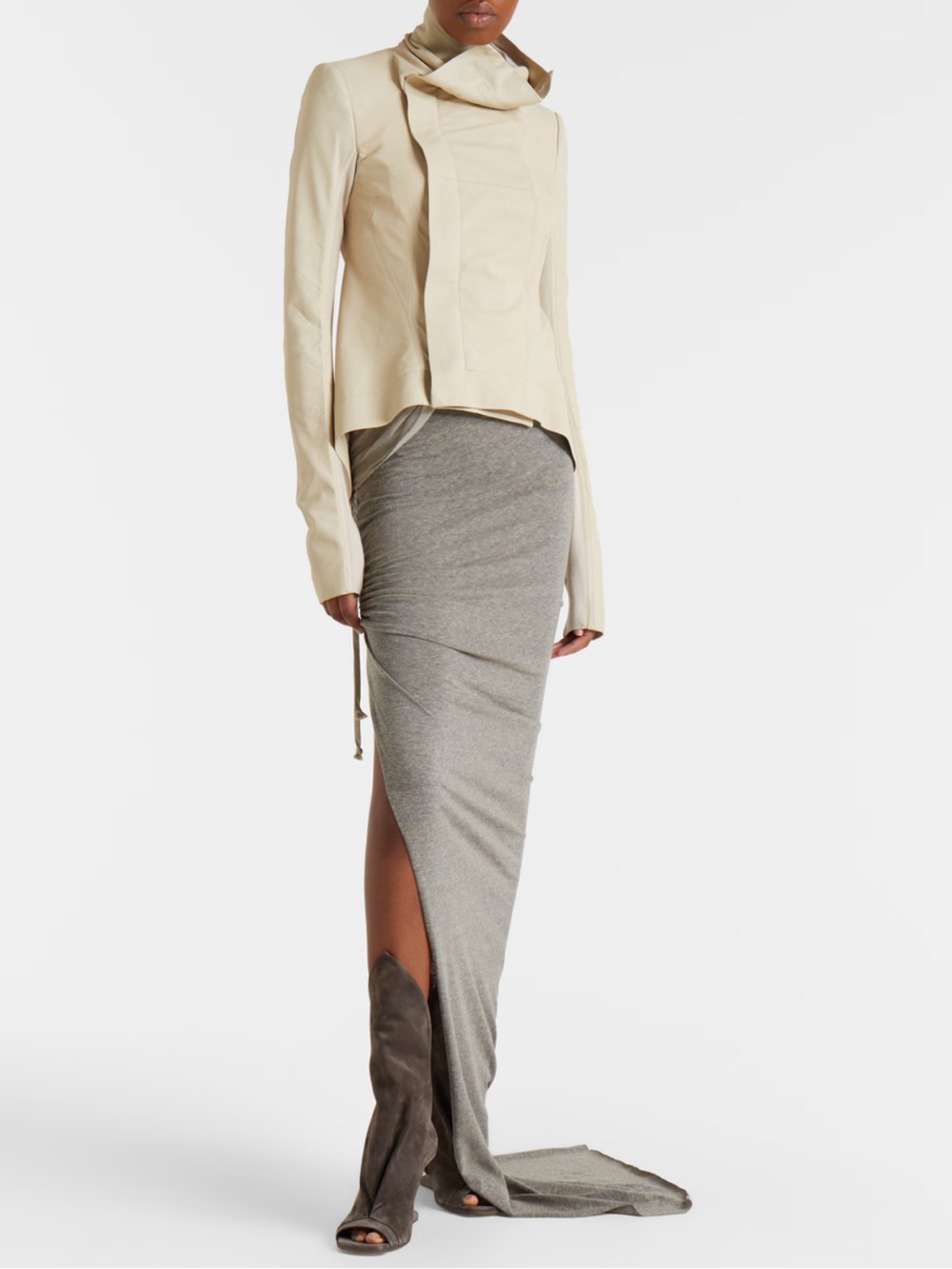 Rick Owen’s Asymmetric Leather Jacket